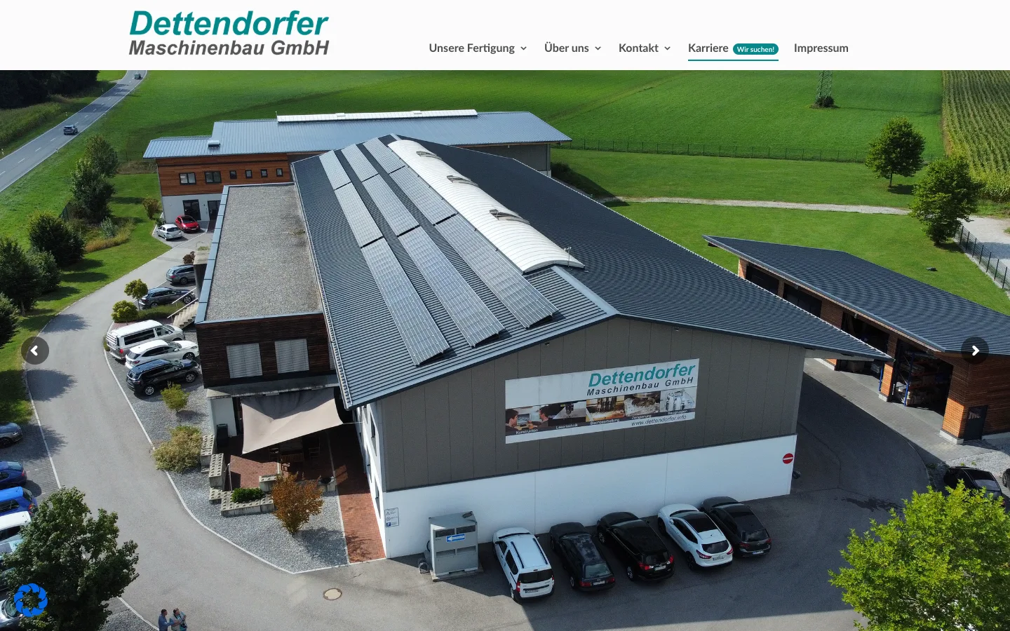Startseite von dettendorfer-maschinenbau.de