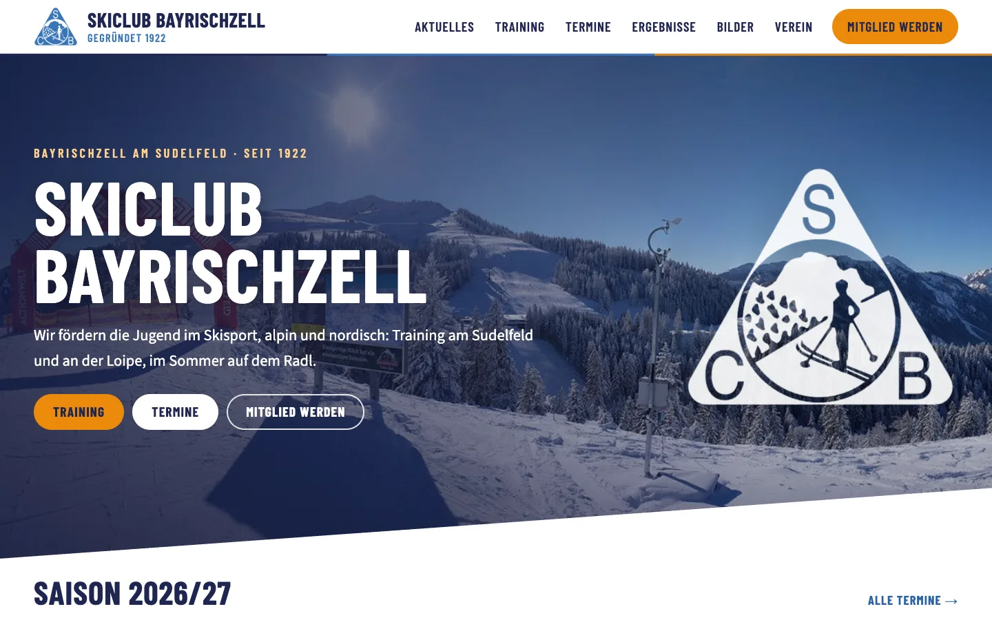 Startseite von skiclub-bayrischzell.de